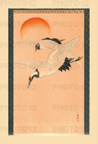 Cranes, c1840, (1886). Artist: Wilhelm Greve.