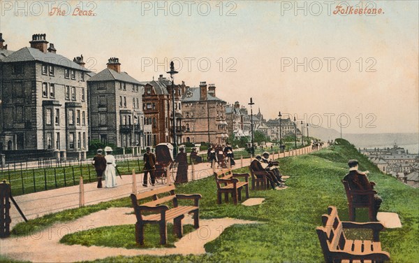 'The Leas. Folkestone', late 19th-early 20th century. Artist: Unknown.