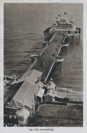 'The Pier, Folkestone', late 19th-early 20th century. Artist: Unknown.