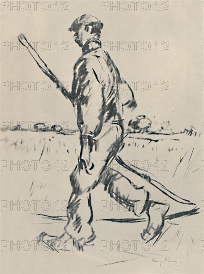 'The Mower', 1919. Artist: Harry Becker.