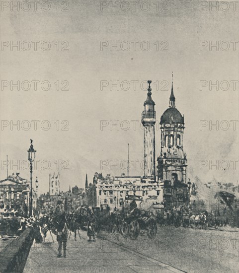 'London Bridge', 1919. Artist: James Kerr-Lawson.