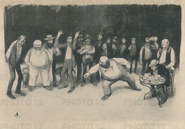 'Les Joueurs De Bouchons', 1919. Artist: Jean Veber.