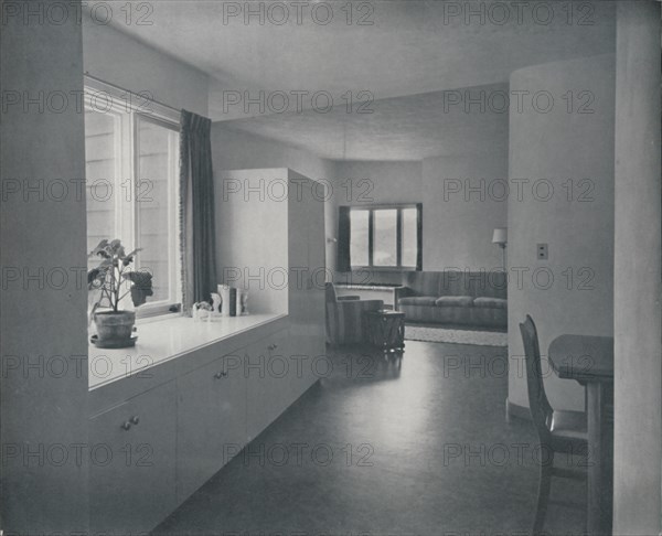 'Interior - House at Fairfax, California by Francis Ellsworth Lloyd', 1942. Artist: Unknown.