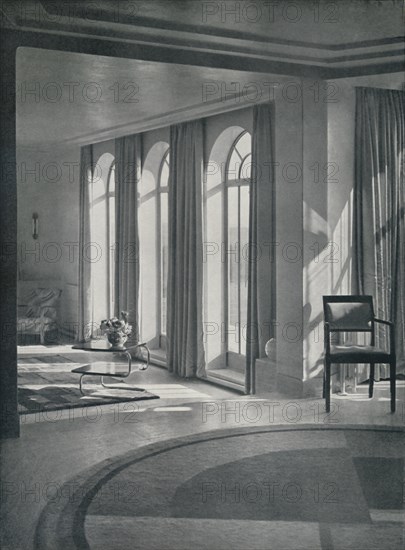 'The big room at Yaffle Hill, Broadstone, Dorset', 1933. Artist: Unknown.