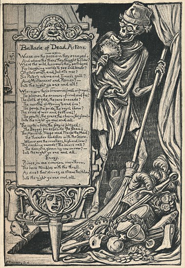 'Ballade of Dead Actors', 1886. Artist: Elihu Vedder.
