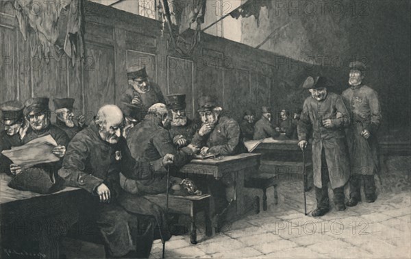 'Chelsea Pensioners', 1886. Artist: MJ Lueders.