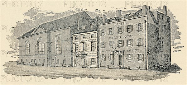 'The Castle Tavern, Brighton, 1814', (1939). Artist: Unknown.