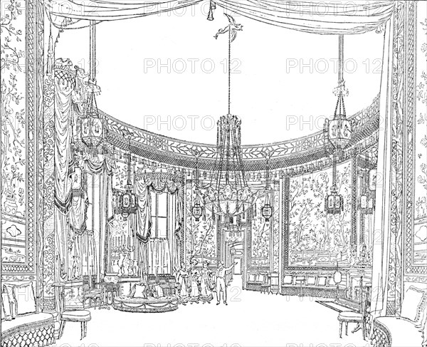 'The Saloon, about 1820. From Nash's Illustrations', (1939). Artist: Unknown.