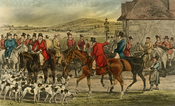 'Mr. Jorrocks introduces the Yorkshireman to the Surrey', 1838. Artist: Henry Thomas Alken.