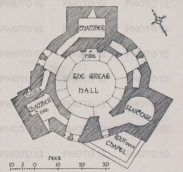 'Orford Castle, Suffolk. (From Mr. Cautley's plan)', (1931). Artist: Charles Henry Bourne Quennell.