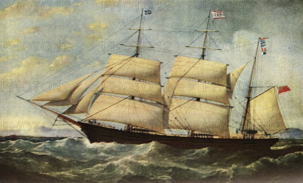 'The Joseph Cunard', 1839, (1938). Artist: Samuel Walters.