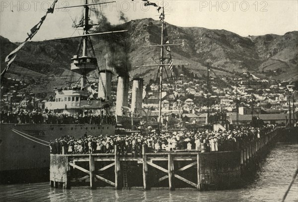 'A Photograph Taken From The Nimrod...Lyttelton', 1908, (1909).  Artist: Unknown.