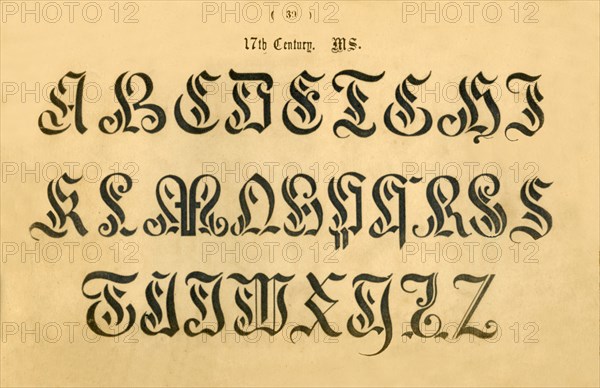 '17th Century. MS.', 1862. Artist: Unknown.