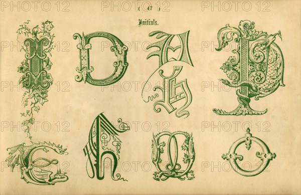 'Initials', 1862. Artist: Unknown.