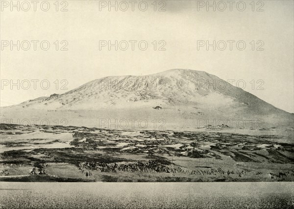 'Mount Erebus...The Old Crater on the Left', c1908, (1909).  Artist: Unknown.