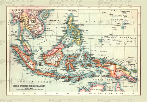 Map of the East Indian Archipelago, 1902. Creator: Unknown.