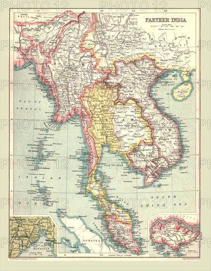 Map of 'Farther India', 1902.  Creator: Unknown.