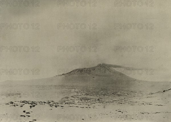 'Smoke streaming from the Crater of Erebus', c1908, (1909). Artist: Unknown.