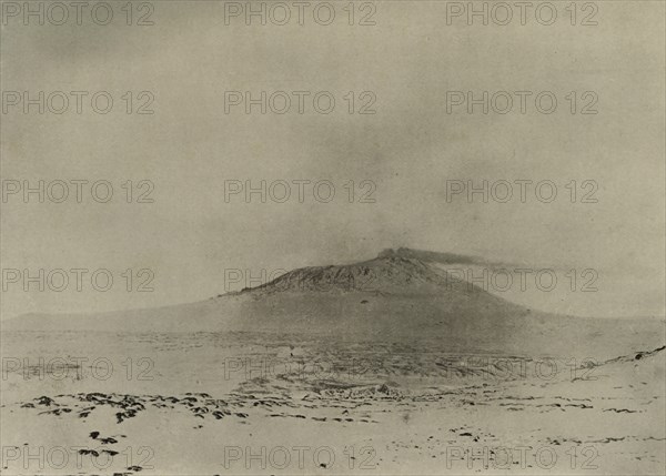 'Smoke streaming from the Crater of Erebus', c1908, (1909).  Artist: Unknown.