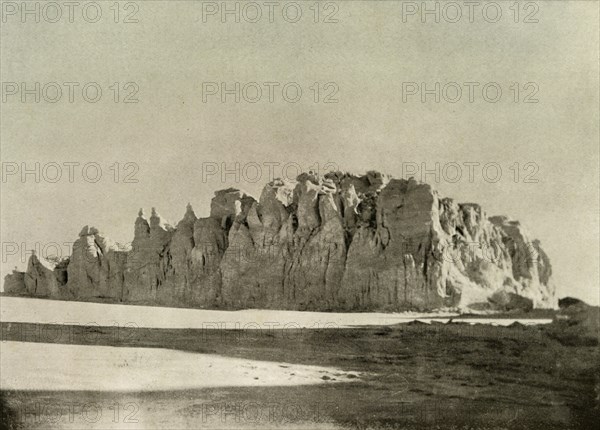 'Serrated Edge of Glacier South of Cape Borne, Ross Island', c1908, (1909).  Artist: Unknown.