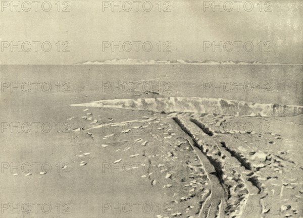 'A Typical Crevasse on Level Surface', c1908, (1909).  Artist: Unknown.