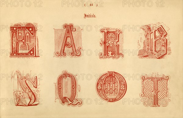 'Initials', 1862. Artist: Unknown.