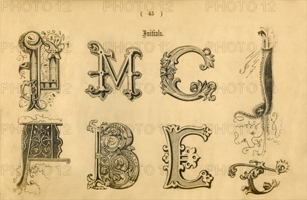 'Initials', 1862. Artist: Unknown.