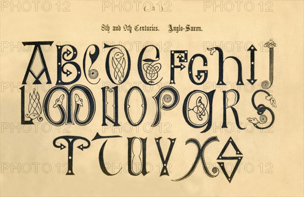 '8th and 9th Centuries. Anglo-Saxon', 1862. Artist: Unknown.