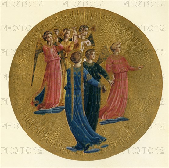 'Detail from the Coronation of the Virgin', 15th century, (c1909). Artist: Fra Angelico.