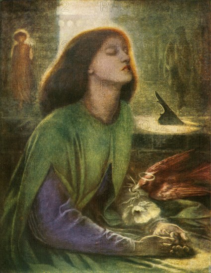 'Beata Beatrix', c1864-1870, (c1912). Artist: Dante Gabriel Rossetti.