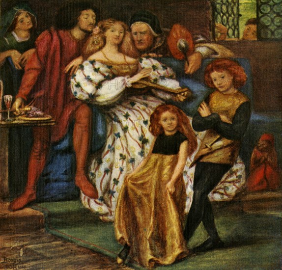 'The Borgia Family', 1863, (c1912). Artist: Dante Gabriel Rossetti.