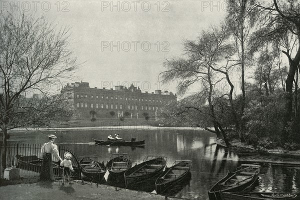 'Buckingham Palace', (c1897). Artist: E&S Woodbury.