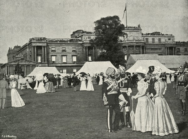 'Her Majesty's Garden Party: Indian Visitors', (c1897). Artists: E&S Woodbury, Lucien Davis.