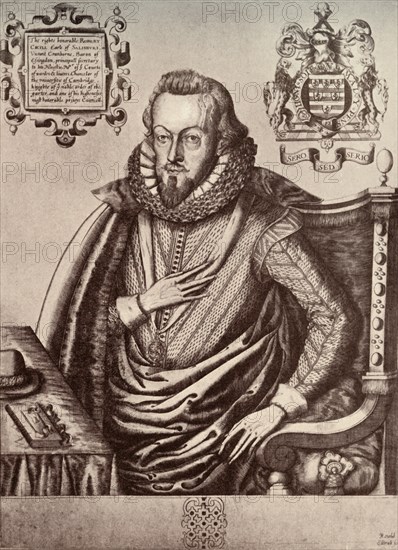 'Robert Cecil, First Earl of Salisbury', early 17th century, (1911). Artist: Renold Elstrack.