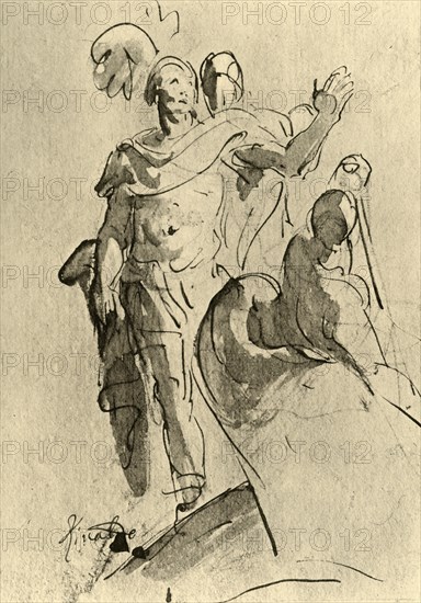 'Rinaldo or Aeneas', 1757, (1928). Artist: Giovanni Battista Tiepolo.