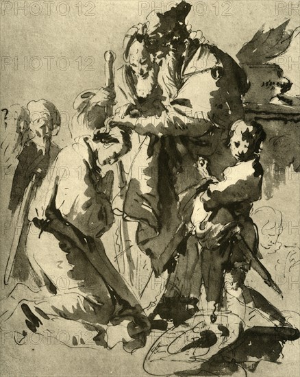 'Dedication of a young soldier', 1735-1740, (1928). Artist: Giovanni Battista Tiepolo.