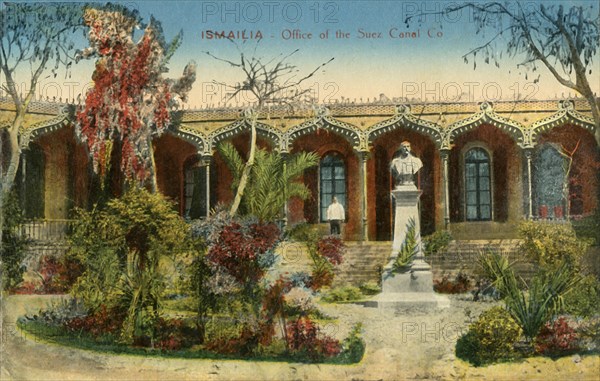 'Ismailia - Office of the Suez Canal Co.', c1918-c1939. Creator: Unknown.