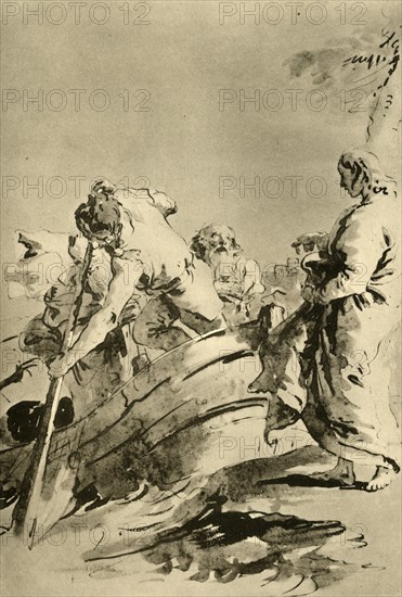 'The Call to Peter', mid 18th century, (1928). Artist: Giovanni Battista Tiepolo.