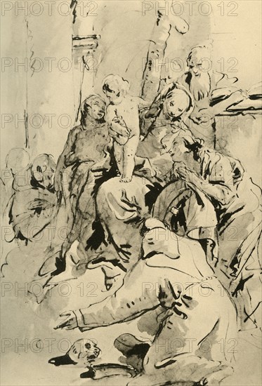 'Madonna with Saints', mid 18th century, (1928). Artist: Giovanni Battista Tiepolo.