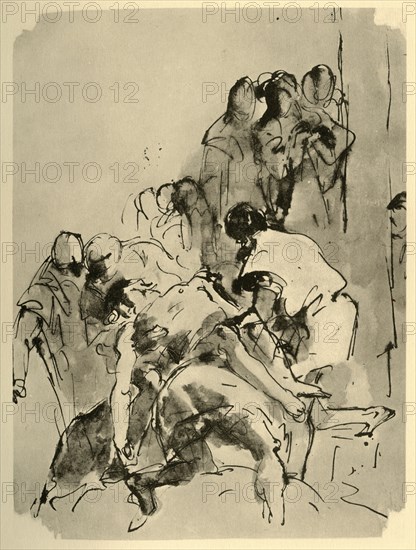 'Descent from the Cross', mid 18th century, (1928). Artist: Giovanni Battista Tiepolo.