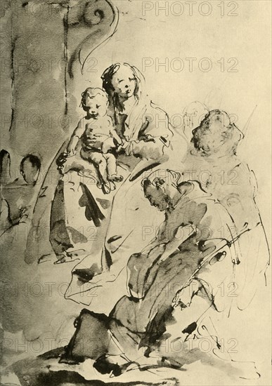 'Madonna with two Saints', mid 18th century, (1928). Artist: Giovanni Battista Tiepolo.