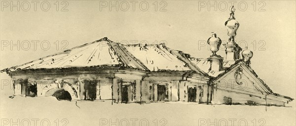 'Roof-Storey of a Villa', 1757, (1928). Artist: Giovanni Battista Tiepolo.