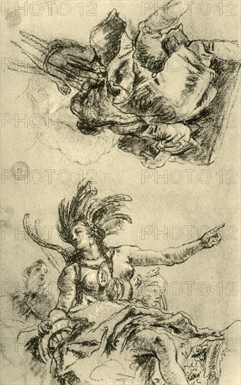 'America', 1753, (1928). Artist: Giovanni Battista Tiepolo.