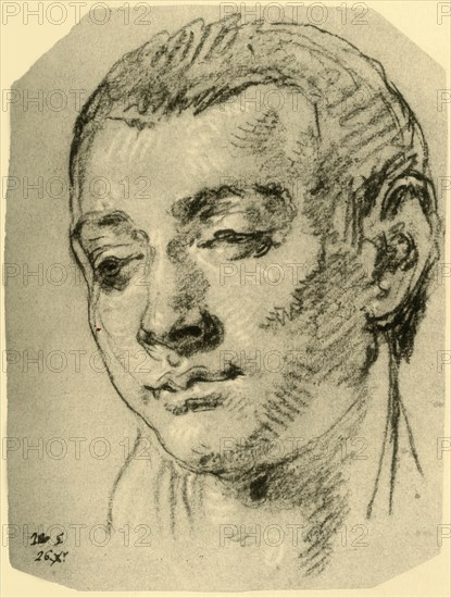 'Head of a Boy', mid 18th century, (1928). Artist: Giovanni Battista Tiepolo.