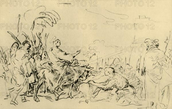 'Christ's entry into Jerusalem', c1759, (1928). Artist: Giovanni Domenico Tiepolo.