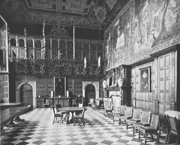 The Great Hall, Hatfield House, Hatfield, Hertfordshire, 1894. Creator: Unknown.