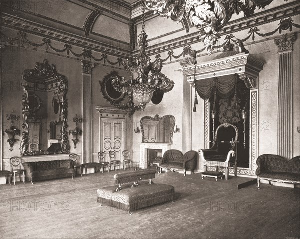 The Throne Room, Dublin Castle, Dublin, Ireland, 1894. Creator: Unknown.