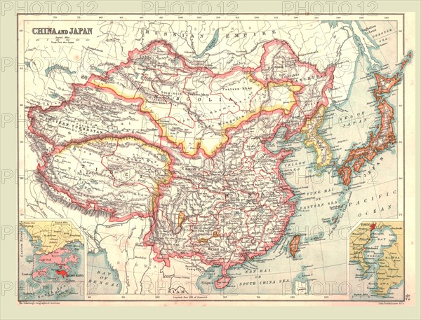 Map of China and Japan, 1902.  Creator: Unknown.