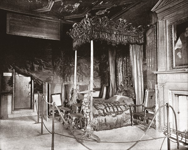 Queen Mary's Bedroom at Holyroodhouse, Edinburgh, Scotland, 1894. Creator: Unknown.