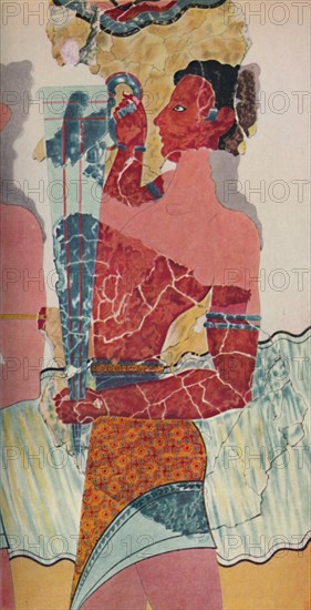 'The Cup-Bearer', Minoan, (c1950). Creator: Unknown.